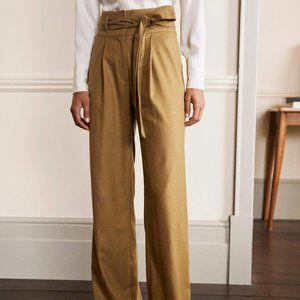 BODEN Tie Waist Wide Leg Pants